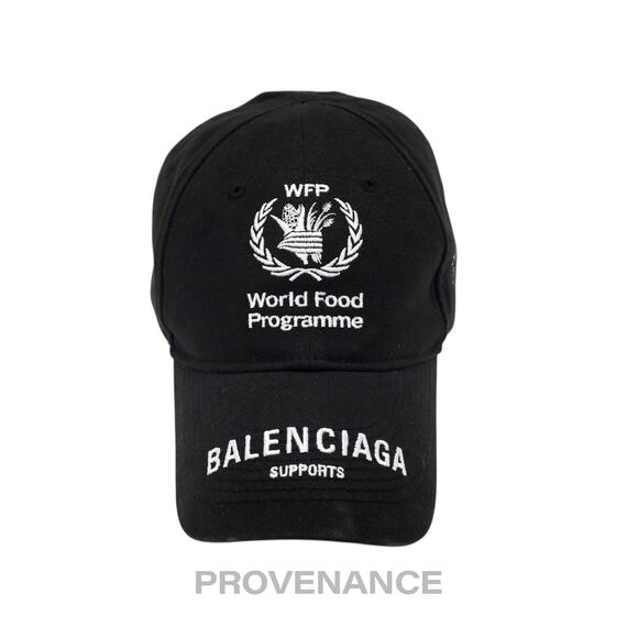 🔴 Balenciaga WFP World Food Programme Cap - Black White - Picture 1 of 11